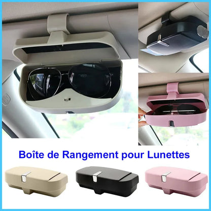 Porte-Lunettes de Voiture Magnétique avec Porte-Cartes et Porte-Billets