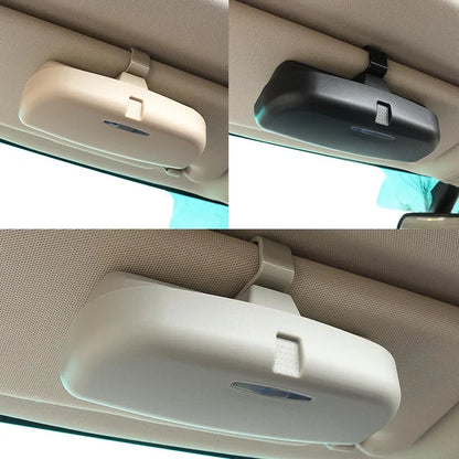 Porte-Lunettes de Voiture Magnétique avec Porte-Cartes et Porte-Billets