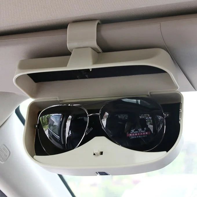 Porte-Lunettes de Voiture Magnétique avec Porte-Cartes et Porte-Billets