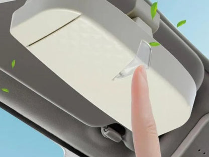 Porte-Lunettes de Voiture Magnétique avec Porte-Cartes et Porte-Billets