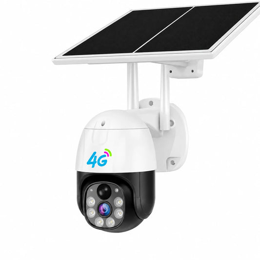 Caméra Solaire 4G avec Panneau Solaire – Surveillance Extérieure Sans Fil
