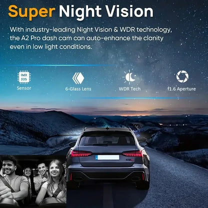 Caméra de Voiture 4 Lentilles 1080P – Enregistrement Complet de Vos Trajets