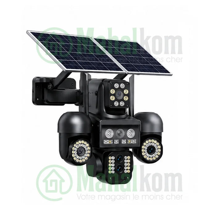 Caméra Solaire 20MP 4G à 4 Lentilles – Double Panneau Solaire et Zoom x10