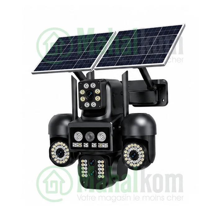 Caméra Solaire 20MP 4G à 4 Lentilles – Double Panneau Solaire et Zoom x10