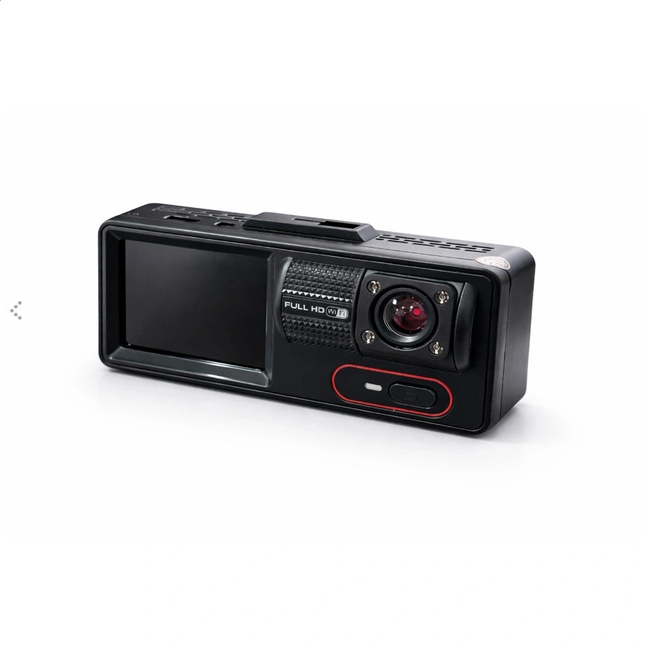 Dashcam 3 Canaux WiFi 1080P – Caméras Avant, Intérieure et Arrière