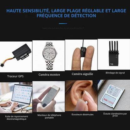 Détecteur Anti-Espion Professionnel – Protection Complète de Votre Vie Privée