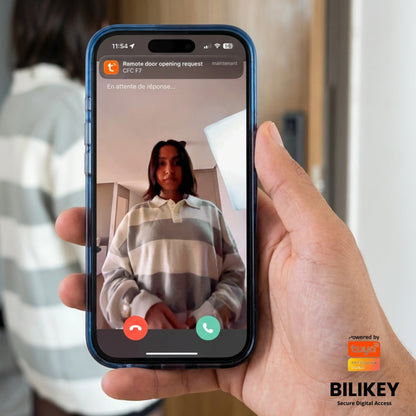 Serrure Connectée Biométrique 6-en-1 avec Face ID et RFID