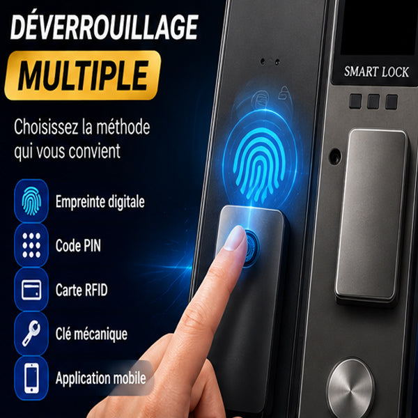 Serrure Intelligente Biométrique avec Empreinte et Code