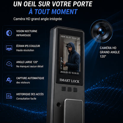 Serrure Intelligente Biométrique avec Empreinte et Code