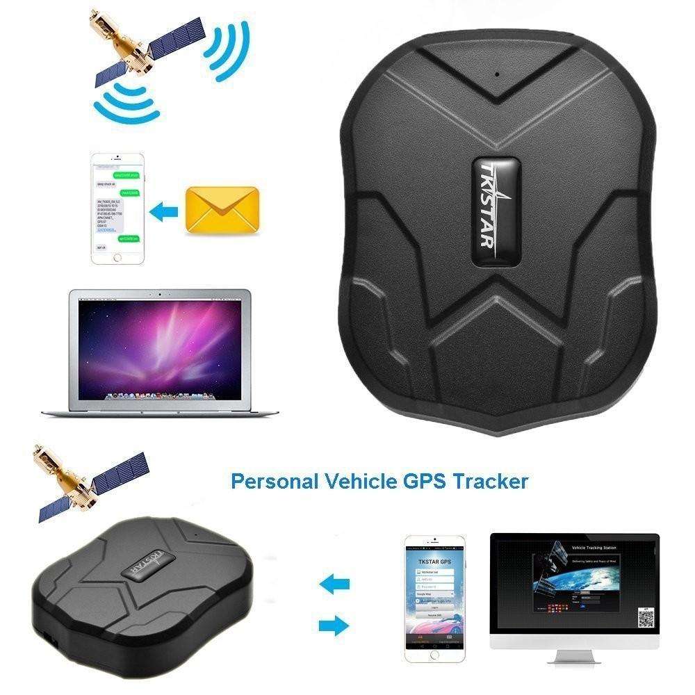 Mini Traceur GPS pour Voiture Moto Enfants Étanche Antivol avec SOS Alarme  de Vibration Notification par SMS Tracker GPS avec App TK905