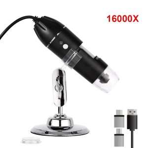 Microscope numérique Zoom USB 1600X 8 LED